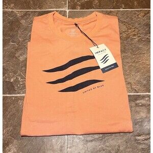 United By Blue Impact Collection Wave Logo Graphics Tshirt Women's - Sz L - Clay
